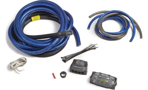 Kicker PKD1 1/0-gauge dual amplifier power wiring kit