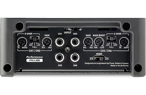 Focal FPX 4.800 Performance Series 4-Channel Car Amplifier - 120W RMS x 4
