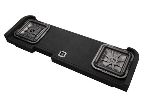 Kicker 51KGMDL7T122 L7T Custom Fit Dual 12" 1200W RMS Down Firing Subwoofer Enclosure for Select Chevy/GMC Vehicles -  2 Ohm