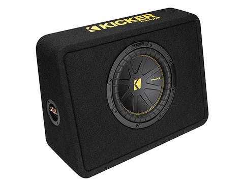 Kicker 50TCWC104 CompC Series Single 10" 250W RMS Loaded Enclosure - 4 Ohm 