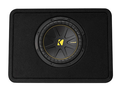 Kicker 50TCWC104 CompC Series Single 10" 250W RMS Loaded Enclosure - 4 Ohm 