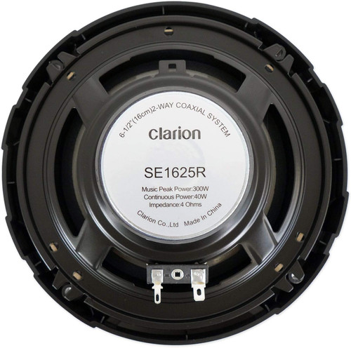 Clarion SE1625R 6.5” 40W RMS 2-Way Coaxial Speakers