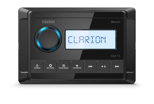 Clarion CMM-20 Marine Digital Media Receiver with High-Contrast Display