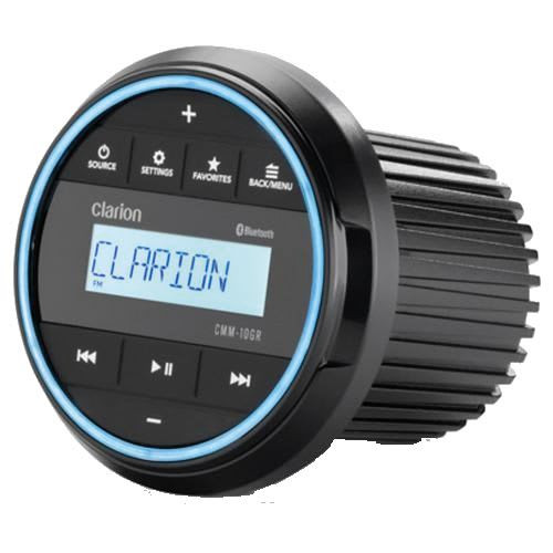 Clarion CMM-10GR Marine Source Unit With LCD Display