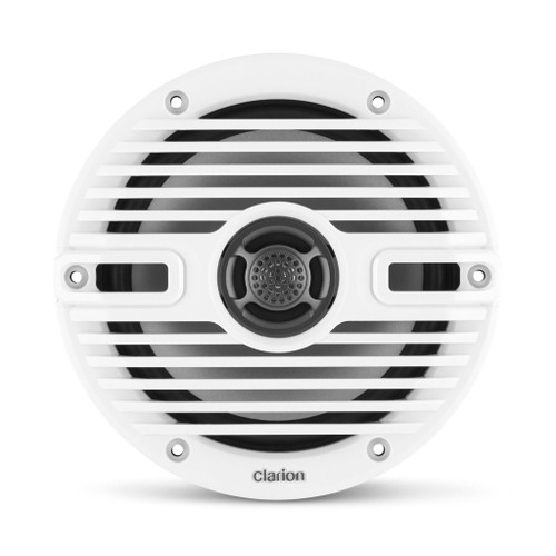 Clarion CMS-651-CWB 6.5" 30W RMS Marine Coaxial Speakers with Classic Grills