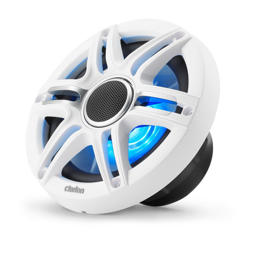 Clarion CMSP-651RGB-SWG 6.5" 50W RMS Premium Marine Coaxial Speakers with Sport Grilles & RGB Lighting