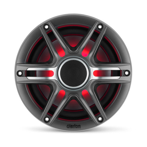 Clarion CMSP-651RGB-SWG 6.5" 50W RMS Premium Marine Coaxial Speakers with Sport Grilles & RGB Lighting