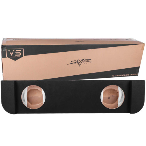 Skar Audio Dual 10" Subwoofer Enclosure for 2014-2018 Chevy Silverado & GMC Sierra Crew Cab