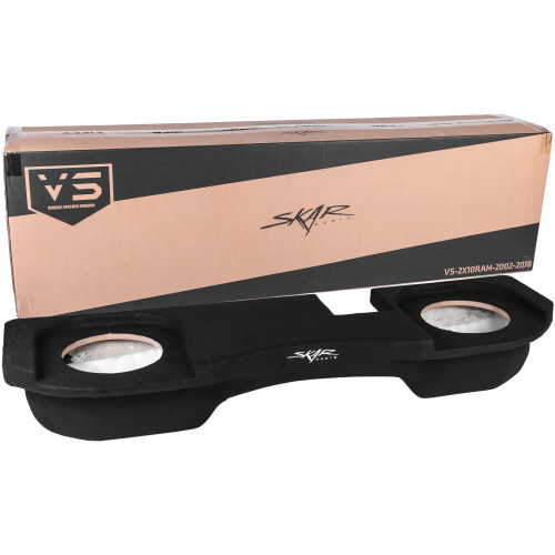 Skar Audio Dual 10" Subwoofer Enclosure for 2002-2018 Dodge Ram Quad/Crew Cab
