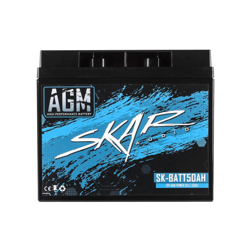 Skar Audio SK-BATT50AH 12V AGM 750 Amp 50Ah Car Audio Battery 