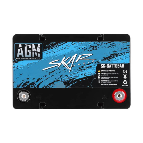 Skar Audio SK-BATT65AH 12V AGM 975 Amp 65Ah Car Audio Battery