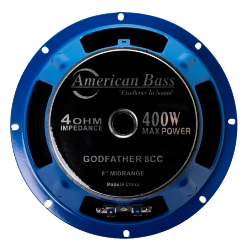American Bass Godfather 8CC 8" 400W RMS Carbon Fiber Midrange Speakers