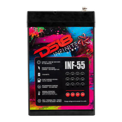 DS18 INF-55AH Infinite 55 AH AGM Power Cell Battery