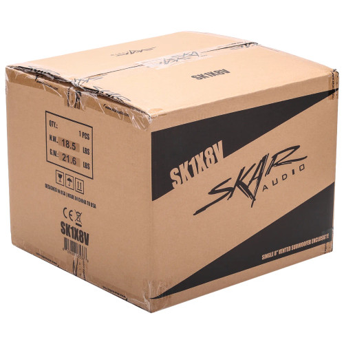 Skar Audio SK1X8V Single 8" Ported Subwoofer Enclosure