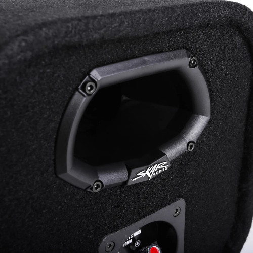 Skar Audio SK8TBV Single 8" 200W RMS Loaded Vented Subwoofer Enclosure Tube