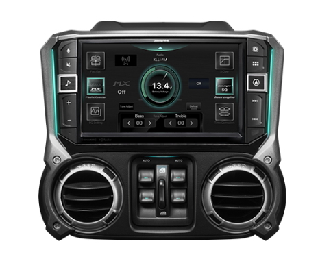 Alpine Restyle i509-WRA-JK Digital Multimedia Receiver with 9" Screen for Select 2011-2018 Jeep Wrangler JK Models