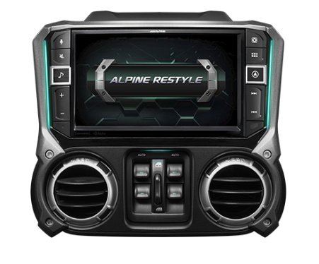 Alpine Restyle i509-WRA-JK Digital Multimedia Receiver with 9" Screen for Select 2011-2018 Jeep Wrangler JK Models