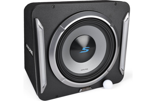 Alpine S2-SB12 PrismaLink S2-Series Sealed Subwoofer Enclosure with 12" 600W RMS Subwoofer and RGB Lighting