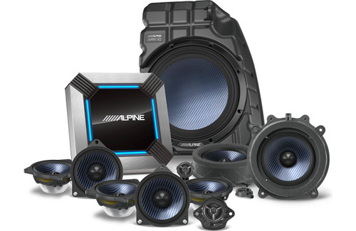 Alpine PSS-TSLA-213 11-Speaker Sound System Upgrade for 2018-2021 Tesla Model 3 with Factory Base Audio