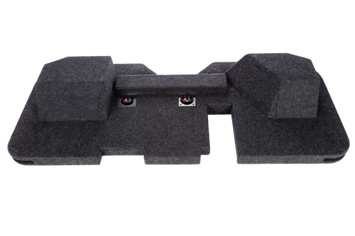 Atrend A202-12CPV Bbox Dual 12" Vented Upfire Subwoofer Enclosure for 2002-2018 Dodge RAM Quad Cab