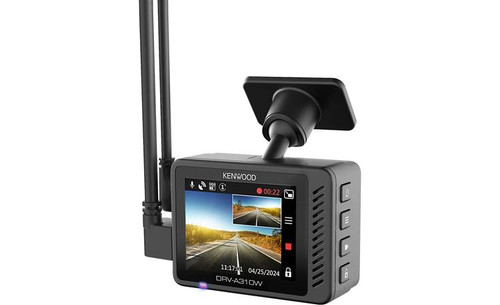 Kenwood DRV-A310W HD Dash Cam with 2" Display, GPS, and Wi-Fi