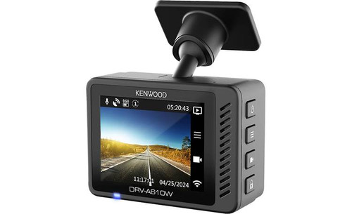 Kenwood DRV-A610WDP 2-Channel Compact 4K HD Dash Camera with 2" Display, Wi-Fi, and GPS