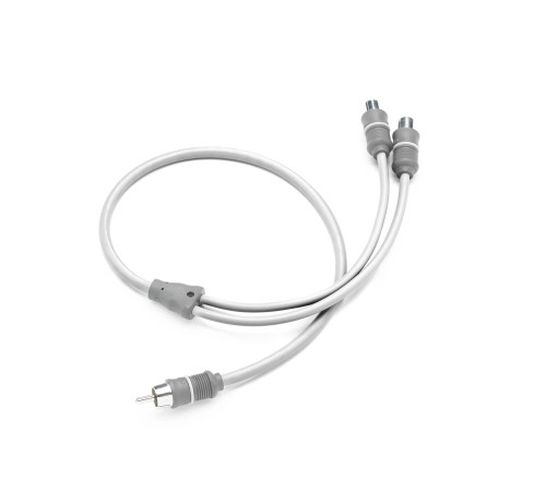 Clarion CMC-GRYAICY- 1M2F Twisted-Pair Marine Audio Y-Adaptor w/ Molded Connectors 1 Male Plug/2 Female Jacks