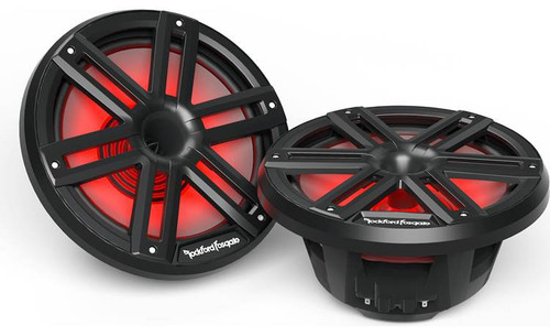 Rockford Fosgate M2-10HB M2 Series 10" 300W RMS Colour-Optix Marine Speakers with Horn Tweeter - Black