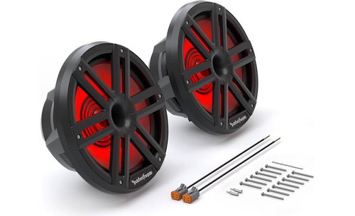 Rockford Fosgate M2-10HB M2 Series 10" 300W RMS Colour-Optix Marine Speakers with Horn Tweeter - Black