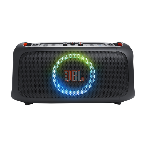 JBL PartyBox On-the-Go Essential Portable Party Speaker with Built-in Lights and Wireless Mic