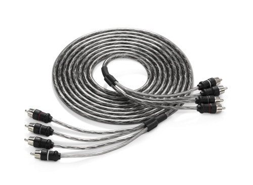 JL Audio XD-CLRAIC4-12 4-Channel Twisted Pair RCA Cables - 12ft 