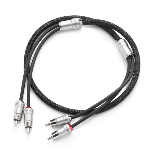 JL Audio XE-BLKAIC2-3 2-Channel Premium Twisted RCA Cables - 3ft