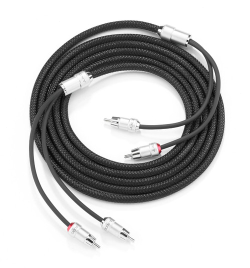 JL Audio XE-BLKAIC2-9 2-Channel Premium Twisted RCA Cables - 9ft 