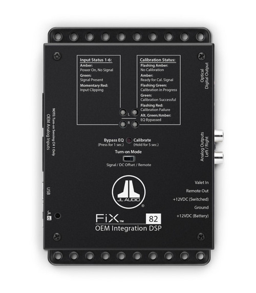JL Audio FiX 82 Sound Processor OEM Integration DSP with Automatic Time Correction and Digital EQ — 2 Outputs