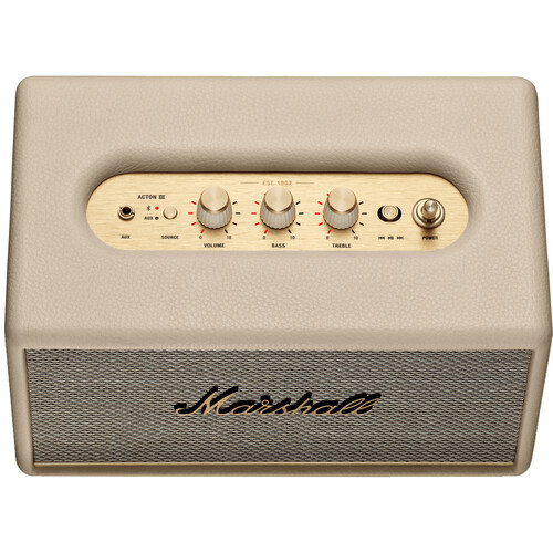 Marshall Acton III Compact Bluetooth Speaker - Cream - Singh