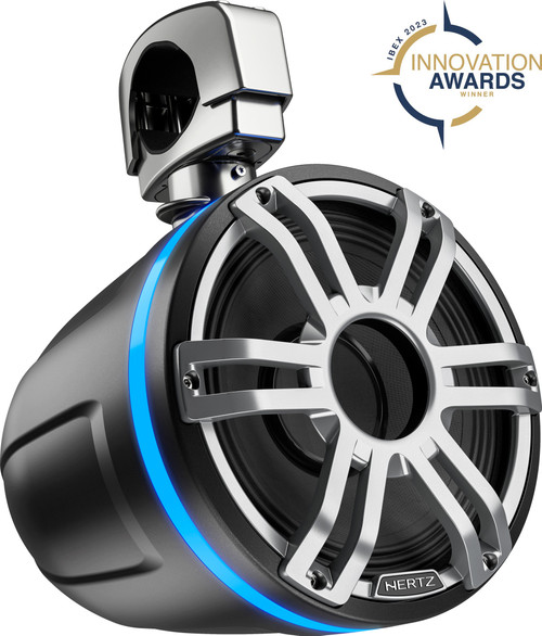 Hertz HTX 8H S-FL-G 8" 200W RMS Marine Compression Tower Speaker - Black