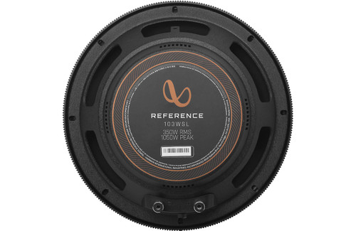 Infinity Reference INFSUBRF103WSL 10" 350W RMS Shallow-Mount Component Subwoofer 