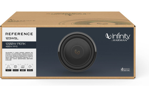 Infinity Reference INFSUBRF103WSL 10" 350W RMS Shallow-Mount Component Subwoofer 