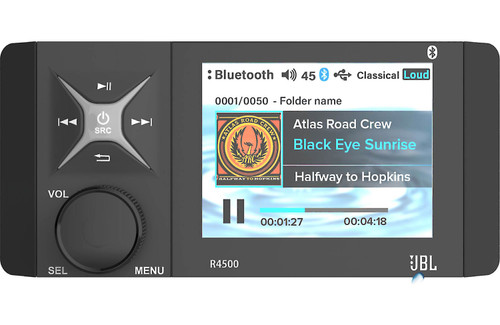JBL R4500 Wake Series Marine Digital Media Receiver with Color LCD display