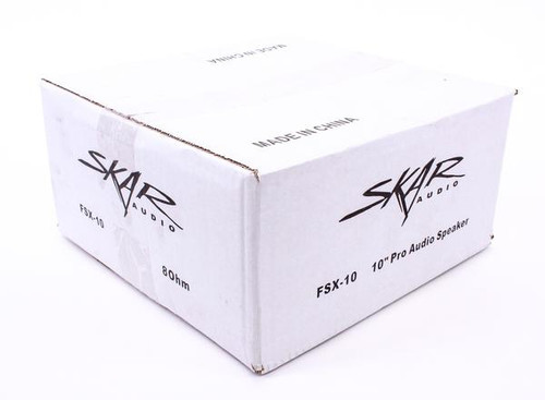 Skar Audio FSX10 10" 150W RMS Mid-Range Loudspeaker - 4 Ohm - Open Box