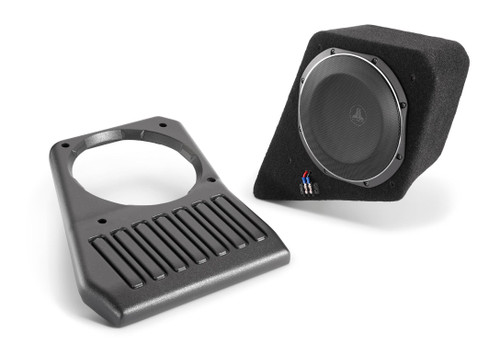 JL Audio Stealthbox Single 10" 300W RMS TW1 Subwoofer for Select 2018-2023 Jeep Wrangler Unlimited (Passenger's Side) - 2 Ohm