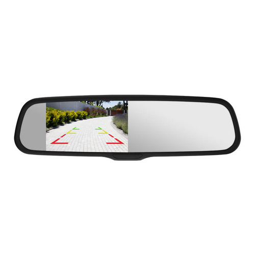 Momento MR-1000 Rearview Mirror with Dual-Video Inputs for Dash/Backup Cameras 