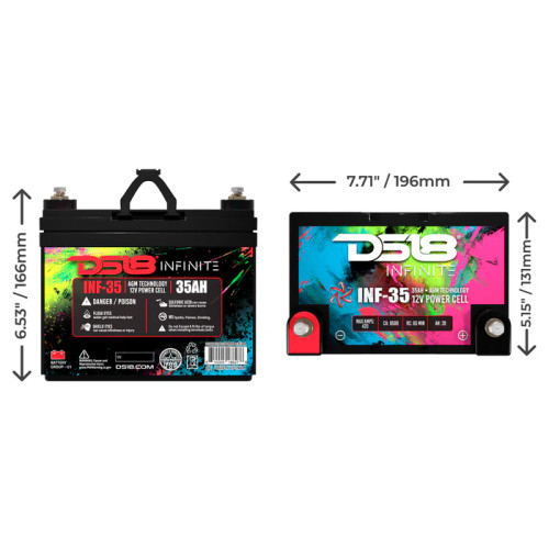 DS18 INF-35AH Infinite 35 AH 1250W AGM Power Cell Battery
