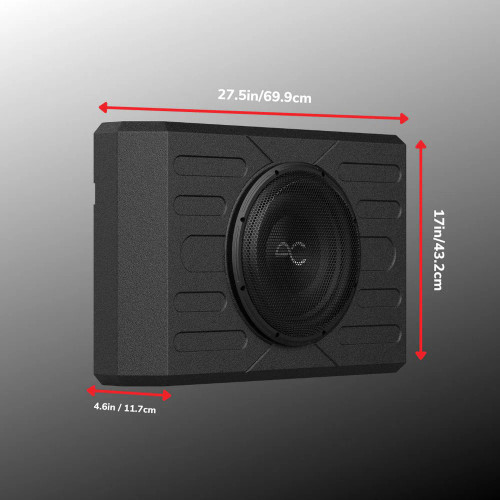 AudioControl TXFBB12 12" 400W RMS Loaded Subwoofer Enclosure