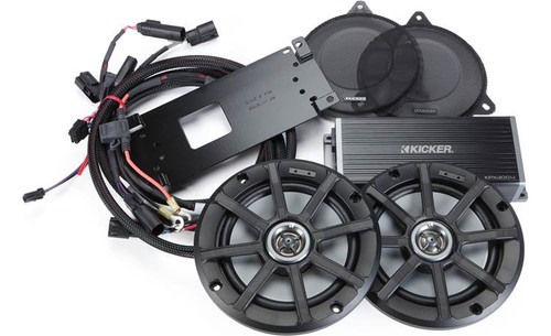 Kicker 50HDS144 Speaker & Amp Kit for Select 2014-Up Harley Davidson Motorcycles 