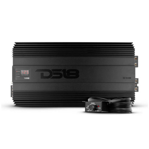 DS18 H-KO8 Hooligan KO 8000W RMS Monoblock Amplifier with Voltmeter 