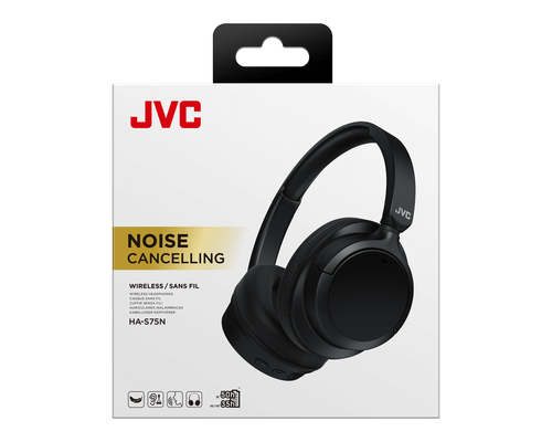 JVC HA-S75N Active Noise Cancelling Wireless Lightweight Around-Ear Headphones