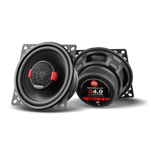 DB Drive S4.0 Speed Series 4" 55W RMS 2-Way Coaxial Car Speakers 
