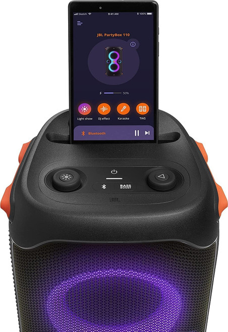 Open Box - JBL - PartyBox 110 Portable Party Speaker - Black