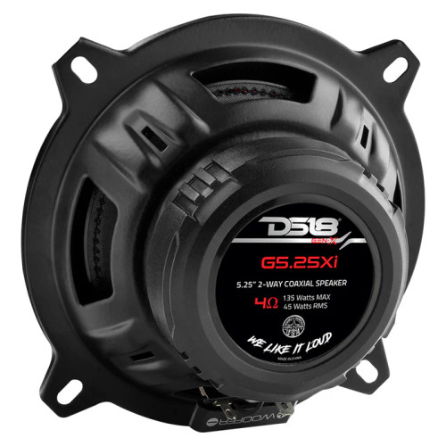 DS18 G5.25XI GEN-X 5.25" 45W RMS 2-Way Coaxial Car Speakers